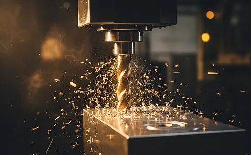 Solid carbide end mill cutting steel
