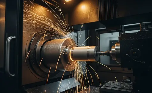 Turning a shaft on a CNC lathe