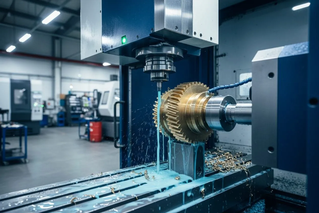 Gear cutting on a machining centre