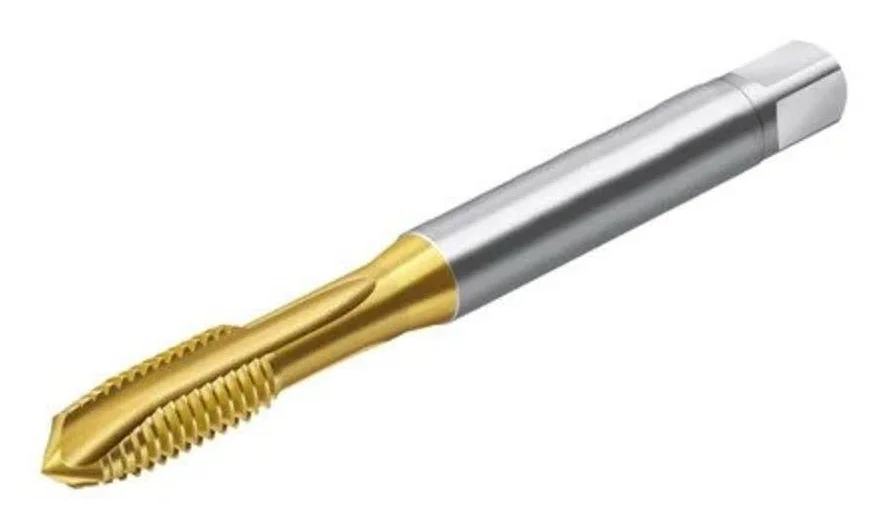 TiN-coated HSS spiral-point tap